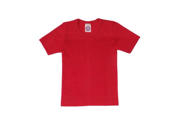 T-shirt enfant en laine et soie manches courtes - Haut mérinos COSILANA – Image 5