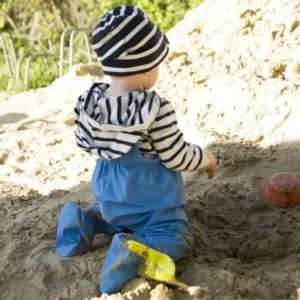 BMS salopette spéciale bebe ciré impermeable avec pieds