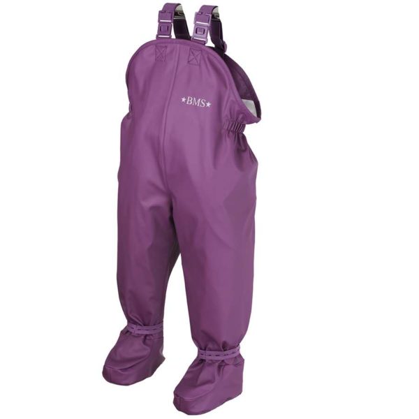BMS-salopette-bebe-ciré-impermeable-avec-pieds-integres-violet