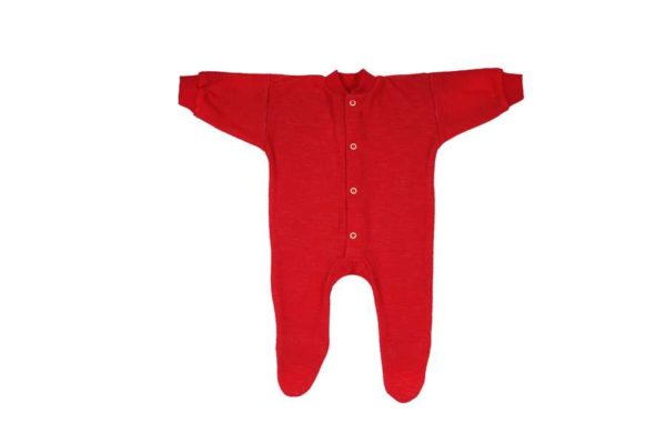 Pyjama bébé une pièce en éponge de laine mérinos Cosilana