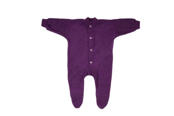 Pyjama bébé une pièce en éponge de laine mérinos Cosilana