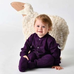 pyjama 1 pièce en laine Pyjama bébé cosilana éponge laine bio