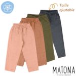 pantalon en lin enfant matona mixte