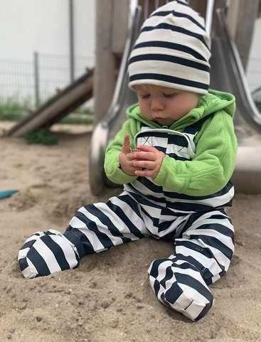 BMS-salopette-bebe-ciré-impermeable-avec-pieds-integres-rayures-marine