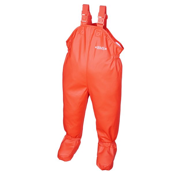salopette de pluie bébé BMS avec pieds rouge