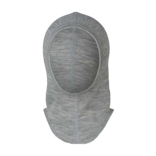 Cagoule bébé laine mérinos bio Engel natur - Cagoule laine et soie fine gris
