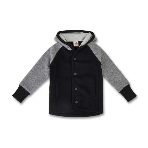 Veste enfant en laine bouillie bio à boutons pressions - Manitober – Image 2
