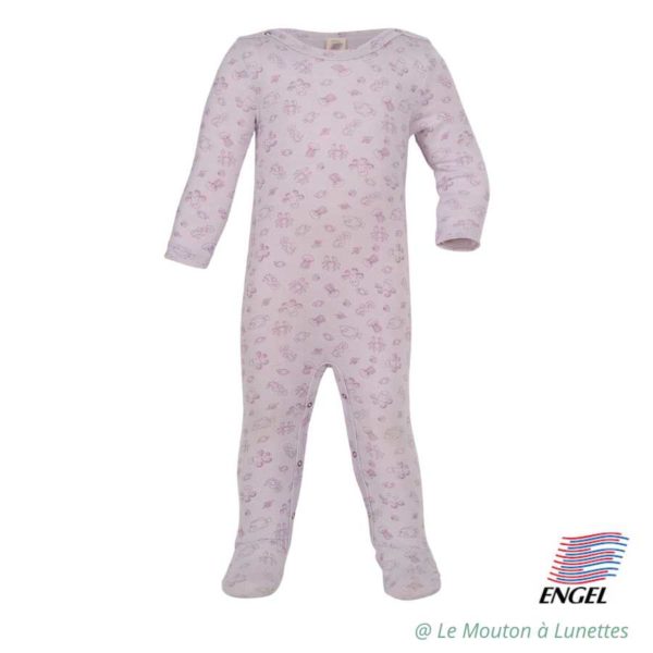 pyjama engel natur laine et soie pour bébé bio