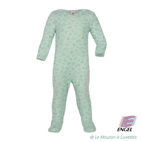 pyjama engel natur laine et soie pour bébé bio