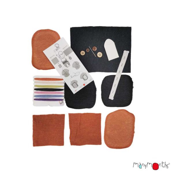 Kit de réparation Manymonths brun noir foggy blackpotter's clay