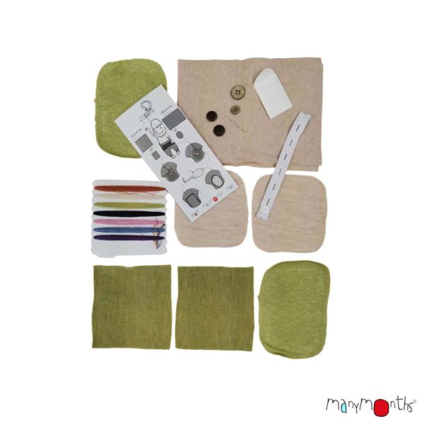 Kit de réparation Manymonths vert beige toasted coconut pea puree