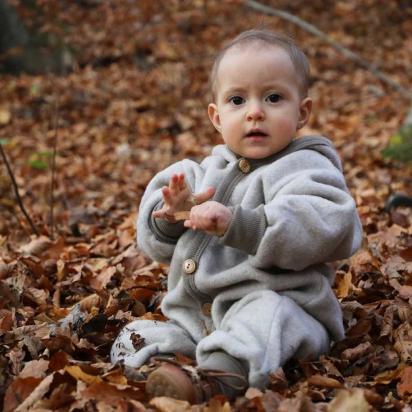Combinaison pilote bébé laine polaire bio Cosilana évolutive