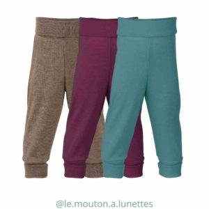 pantalon bébé laine mérinos bio et soie engel natur