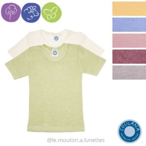 Cosilana t-shirt enfant bébé coton laine et soie bio