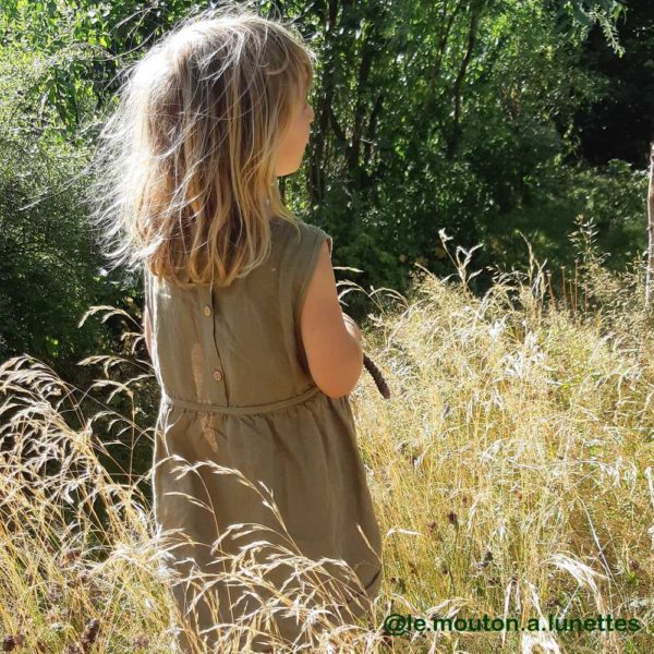 robe en lin enfant matona tablier fille