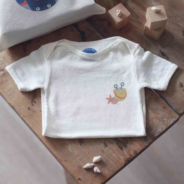 Mont chat michel Body bébé en lin made in France