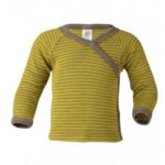 Chemise cache-coeur_bebe_manches_longues_laine_merinos_soie Engel