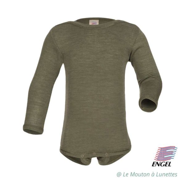 Engel-natur_body-bebe-laine-merinos-bio-soie-vert-kaki-olive