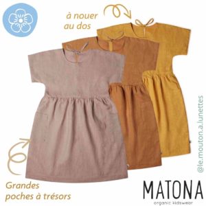 robe en lin été enfant eden matona
