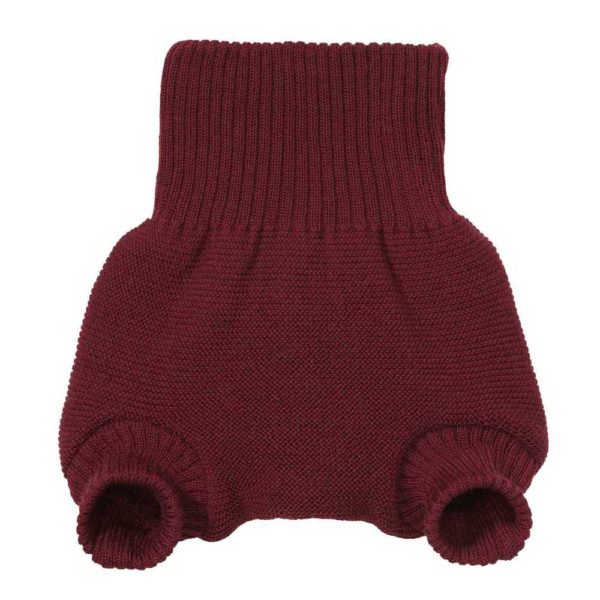 Culotte de protection en laine mérinos disana cassis