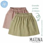 Jupe enfant lin matona