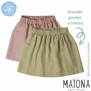 Jupe enfant lin matona