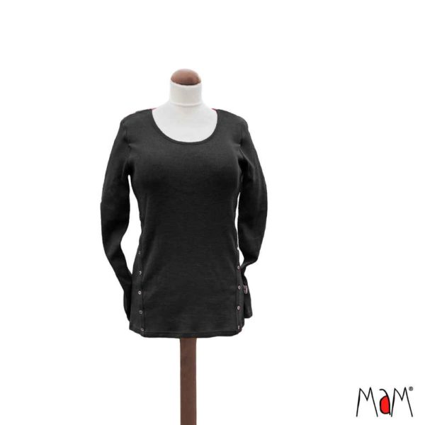 Sweat de grossesse et allaitement en laine mérinos - MaM Babyidea – Image 4