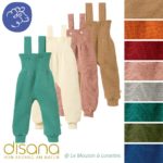 salopette bébé en tricot de laine mérinos bio disana