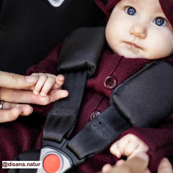 combinaison pilote bébé disana en laine fine siège auto
