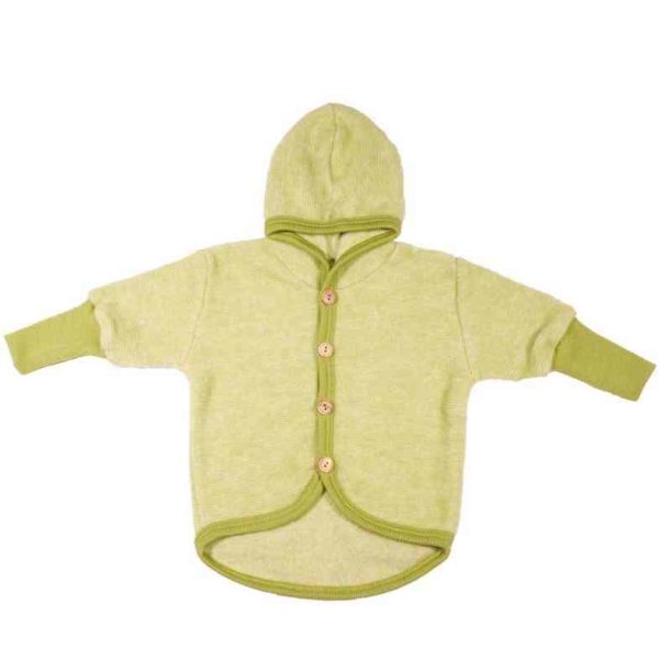 Veste gilet bebe laine polaire bio Cosilana vert