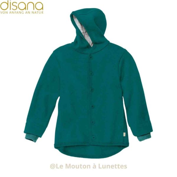 Veste disana en laine bouillie pacific