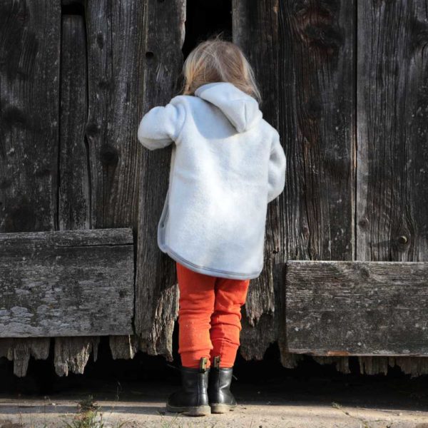 Veste gilet en laine polaire bio Cosilana pour bébé et enfant laine et coton bio mixte