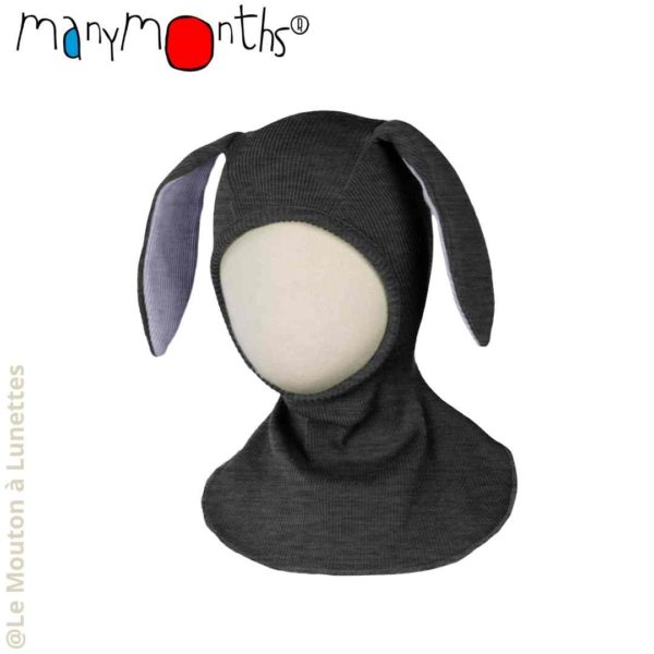 Cagoule en laine mérinos bébé