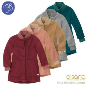 manteau hiver disana en laine bouillie bio pour enfant