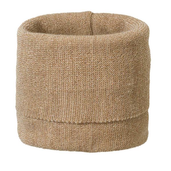 tour de cou disana en laine mérinos snood enfant caramel