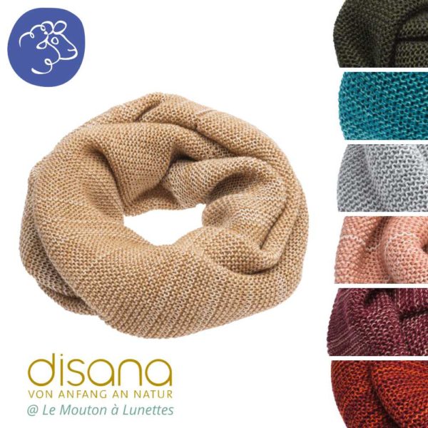 snood loop disana adulte et enfant laine merinos bio
