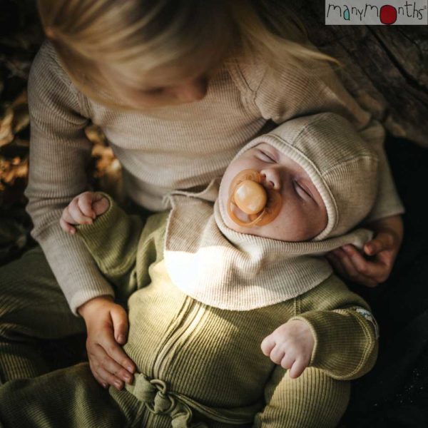 Cagoule laine mérinos Manymonths bébé enfant Elephant hood