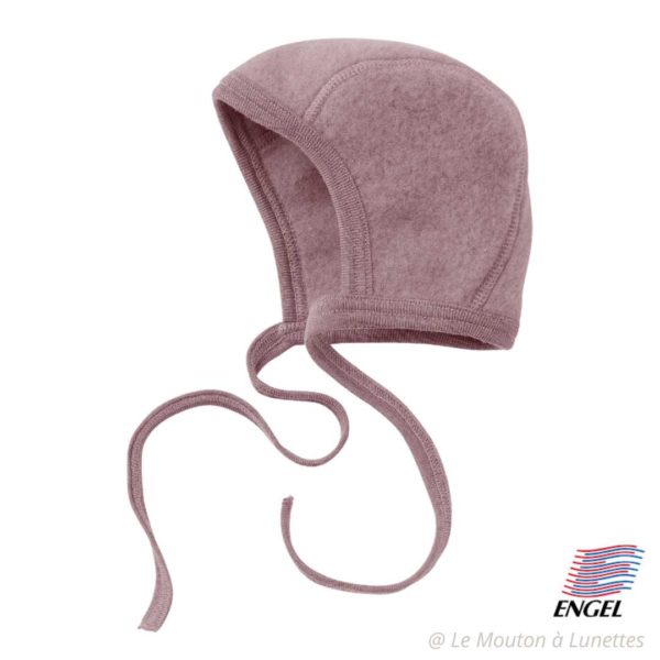 béguin bébé en laine polaire rose