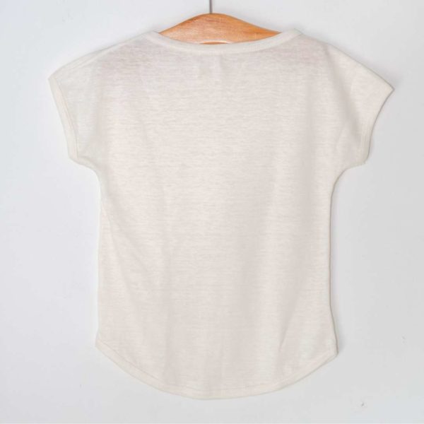 t-shirt en lin Mont chat michel