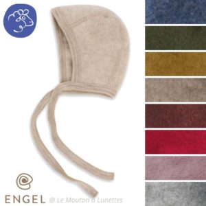bonnet béguin laine polaire naturelle bio mérinos engel natur bébé