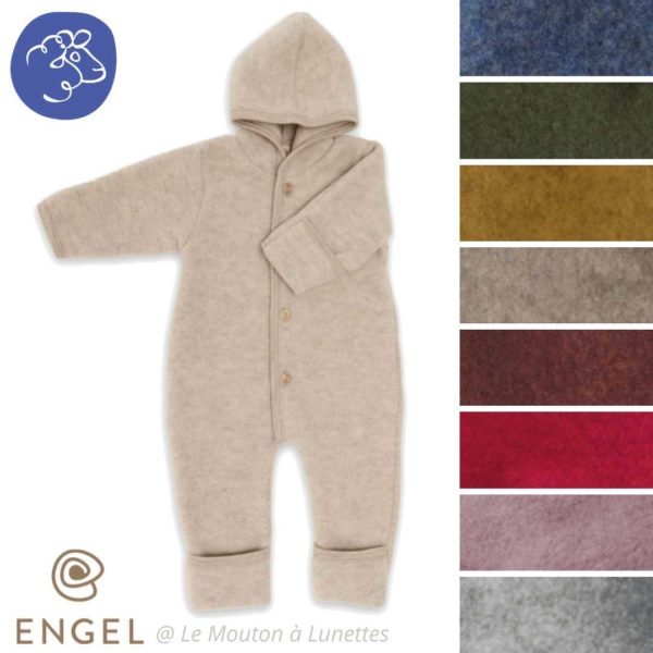combipilote en laine polaire naturelle bio mérinos engel natur combinaison chaude hiver bébé