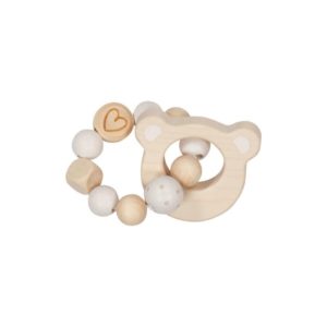 Hochet en bois ours goki