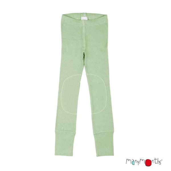 Legging évolutif enfant en coton bio Manymonths jade