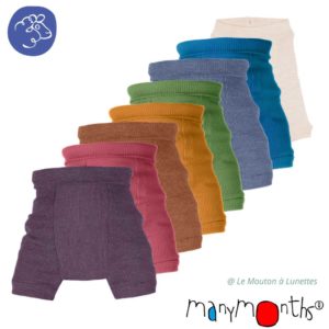 Shorties Woollies ManyMonths shorty surcouche bébé évolutif en laine mérinos couleurs 2022 2023