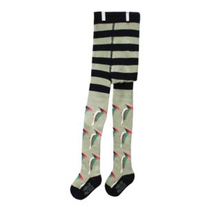 collant en coton biologique pics verts
