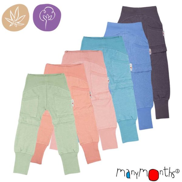 pantalon short yoga enfant chanvre coton bio ManyMonths ECO Hempies mixte