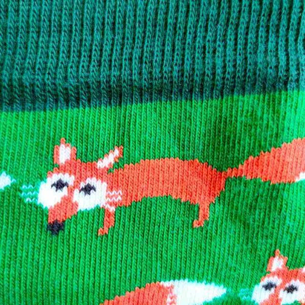Chaussettes renards en coton bio pour adulte - pointures 35 à 42 – Image 2