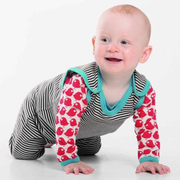 Body bébé en coton bio - motifs colorés et manches longues - Loud and Proud – Image 2