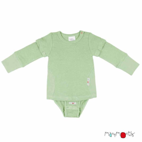 ManyMonths body bebe evolutif chanvre coton bio vert light jade
