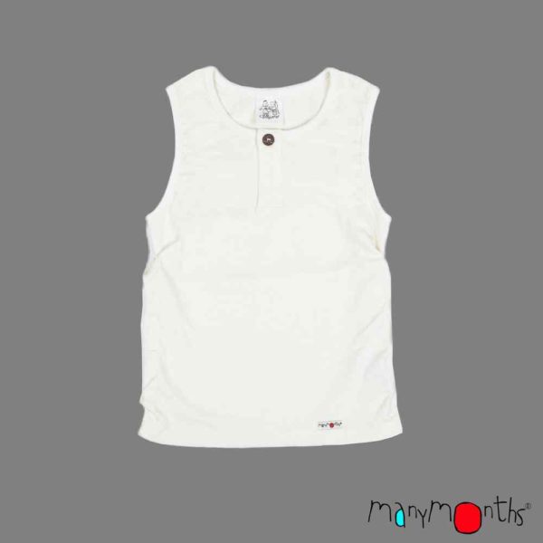 ManyMonths debardeur enfant chanvre coton bio ecru naturel